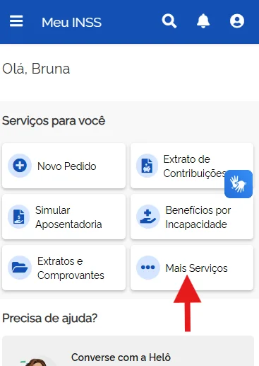 mais serviços meu inss