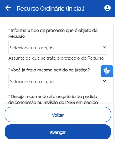 recurso ordinário meu inss