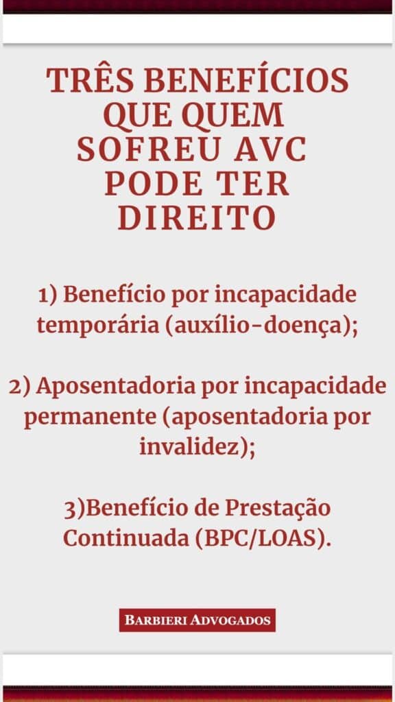 três benefícios que quem sofreu avc pode ter direito