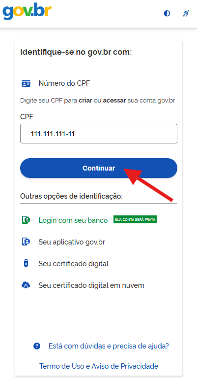 Login com CPF Meu INSS